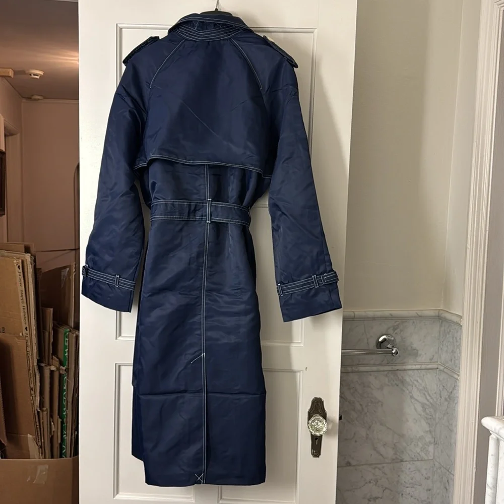 J.Crew Relaxed trench coat in lightweight shiny nylon CD420